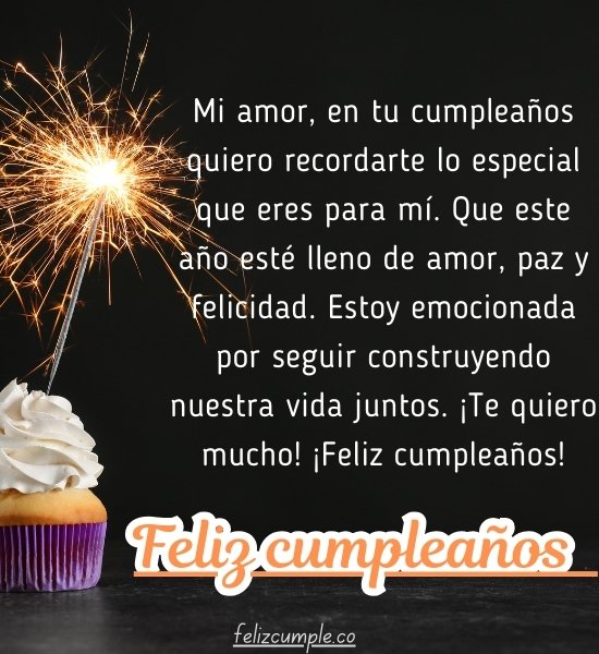 Mi amor en 1 8 - Feliz cumpleaños frase